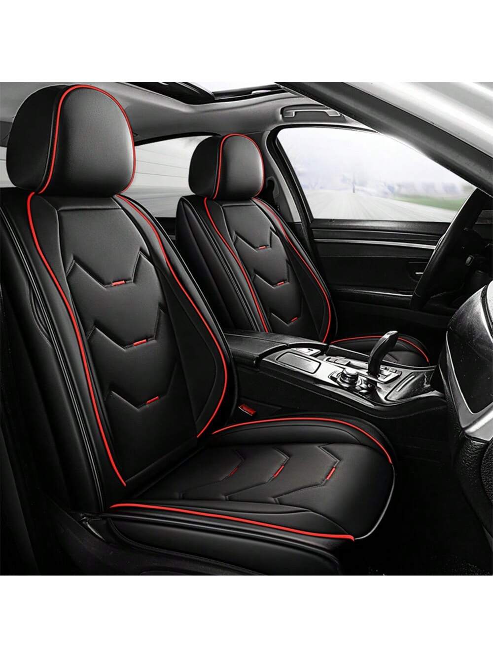 Universal Car Seat Covers Leather Front Back 5 Seats Full Set Automotive Seat Protector Replacement,Car Seat Cover Full Set, P4630