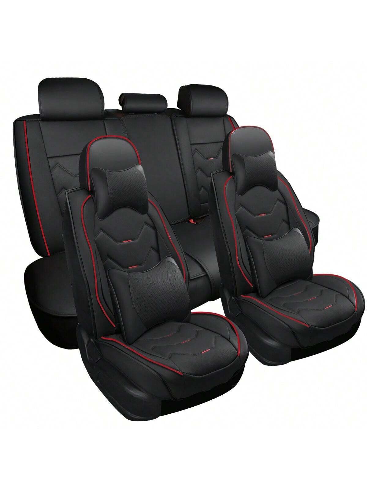 Universal Car Seat Covers Leather Front Back 5 Seats Full Set Automotive Seat Protector Replacement,Car Seat Cover Full Set, P4630
