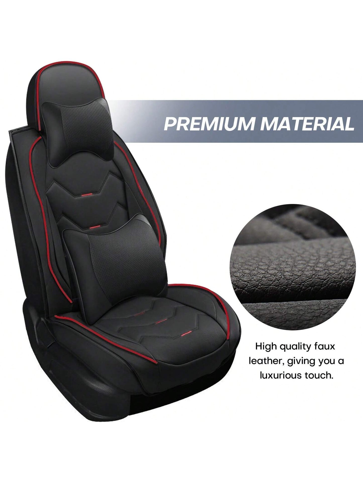 Universal Car Seat Covers Leather Front Back 5 Seats Full Set Automotive Seat Protector Replacement,Car Seat Cover Full Set, P4630