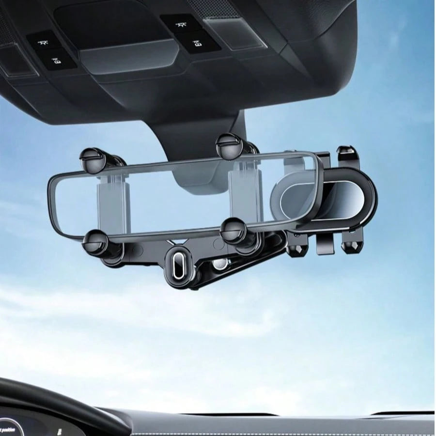Universal Clip-On Rotatable Extendable Car Phone Holder, Rearview Mirror Dash Cam Mount, DVR/GPS Phone Support Bracket