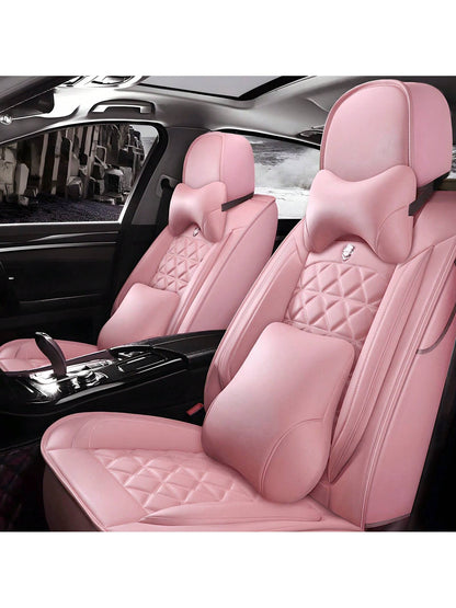 Universal Faux Leather Car 5 Seat Covers Full Set Protector For SUV Sedan Truck,Car Seat Cover Full Set, C0103