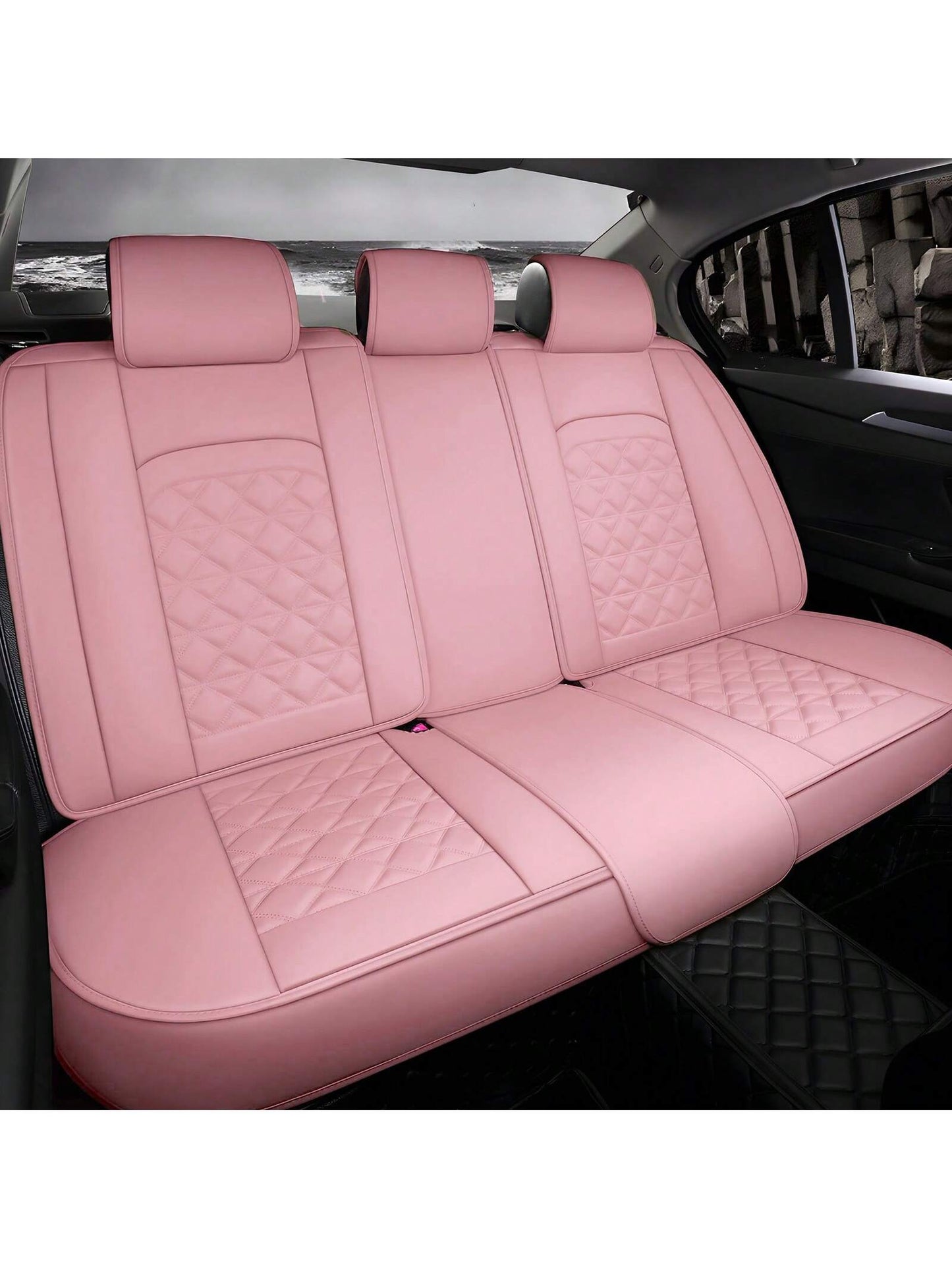 Universal Faux Leather Car 5 Seat Covers Full Set Protector For SUV Sedan Truck,Car Seat Cover Full Set, C0103