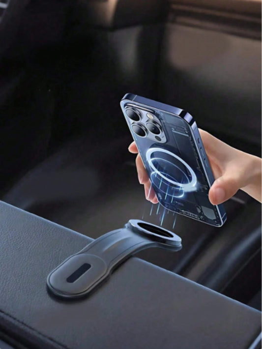 Universal Flexible Magnetic Car Phone Holder – Adjustable Aluminum Alloy Arm, 360° Rotating Strong Magnetic Adsorption, High Load Capacity, With Non-Slip Silicone Pad, Anti-Scratch And Anti-Shock, Sui