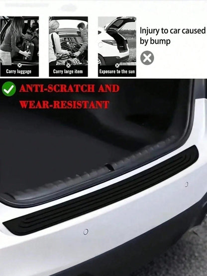 Universal Trunk Protector- High Strength Rubber Rear Bumper Protector, Anti-Scratch, Anti-Shock- Easy To Install Trunk Edge Protector, Auto Accessories, Also An Excellent Gift For Car Enthusiasts