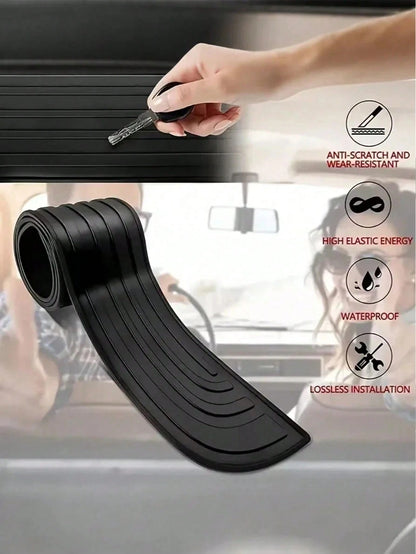 Universal Trunk Protector- High Strength Rubber Rear Bumper Protector, Anti-Scratch, Anti-Shock- Easy To Install Trunk Edge Protector, Auto Accessories, Also An Excellent Gift For Car Enthusiasts