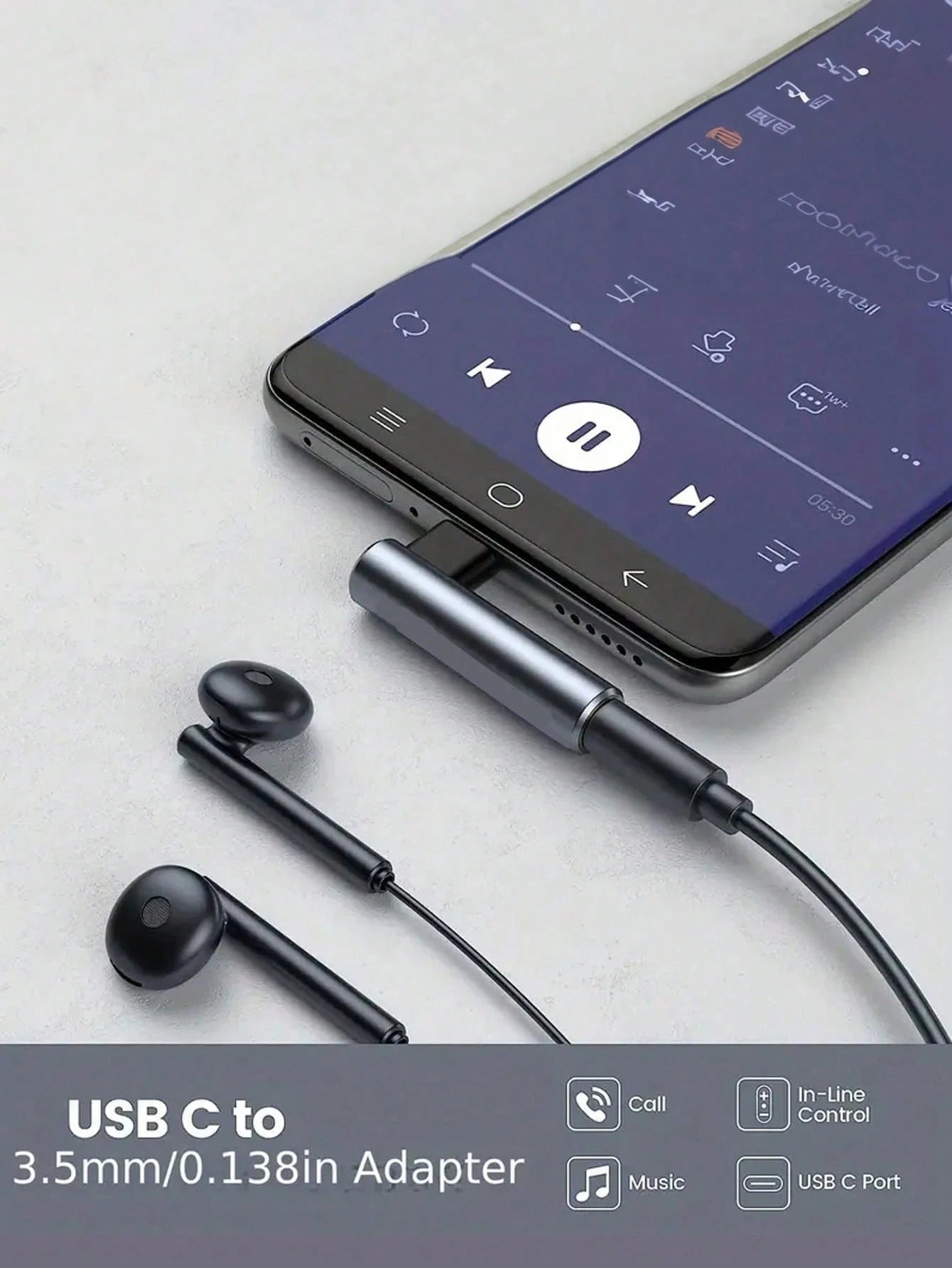 USB-C To 3.5mm Audio Adapter, USB-C To Headphone Jack AUX Adapter, Right Angle USB-C Headphone Adapter, Type-C Male To 3.5mm Female Headphone Jack, Compatible With All Type-C Devices:Compatible With I