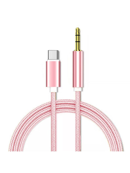 USB-C To Aux Cable 3.5ft, Type-C To 3.5mm Male Headphone Audio Jack Cord/Aux Jack Cable/3.5mm Headphone Car Stereo Cord For Car, Compatible With Compatibility Than Others USB C To 3.5mm Aux Cable Cor