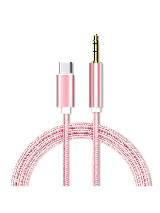 USB-C To Aux Cable 3.5ft, Type-C To 3.5mm Male Headphone Audio Jack Cord/Aux Jack Cable/3.5mm Headphone Car Stereo Cord For Car, Compatible With Compatibility Than Others USB C To 3.5mm Aux Cable Cor