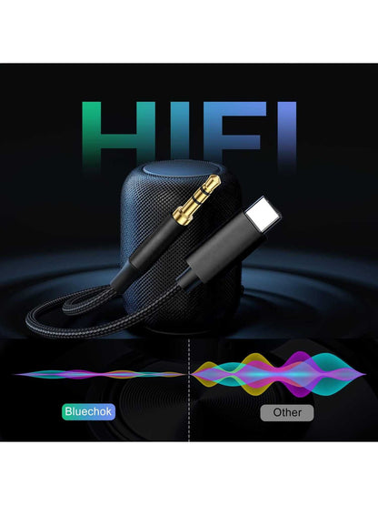 USB-C To Aux Cable 3.5ft, Type-C To 3.5mm Male Headphone Audio Jack Cord/Aux Jack Cable/3.5mm Headphone Car Stereo Cord For Car, Compatible With Compatibility Than Others USB C To 3.5mm Aux Cable Cor