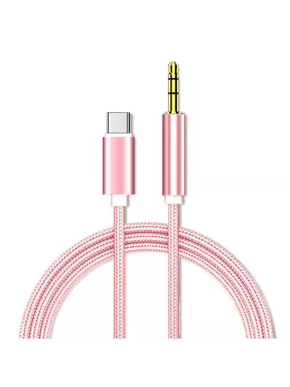 USB-C To Aux Cable 3.5ft, Type-C To 3.5mm Male Headphone Audio Jack Cord/Aux Jack Cable/3.5mm Headphone Car Stereo Cord For Car, Compatible With Compatibility Than Others USB C To 3.5mm Aux Cable Cor