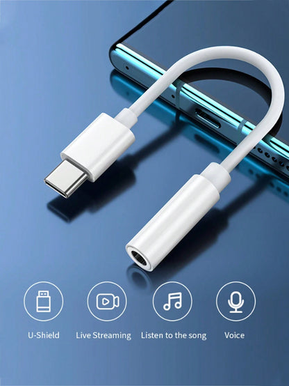 USB Type C To 3.5mm Female Headphone Jack Adapter,USB C To Aux Audio Dongle Cable Cord Compatible,Usb C Male To 3.5mm Female Headphone Jack Works Well With All Type-C Devices: GalaxyS23 S23+ S23 Ultra