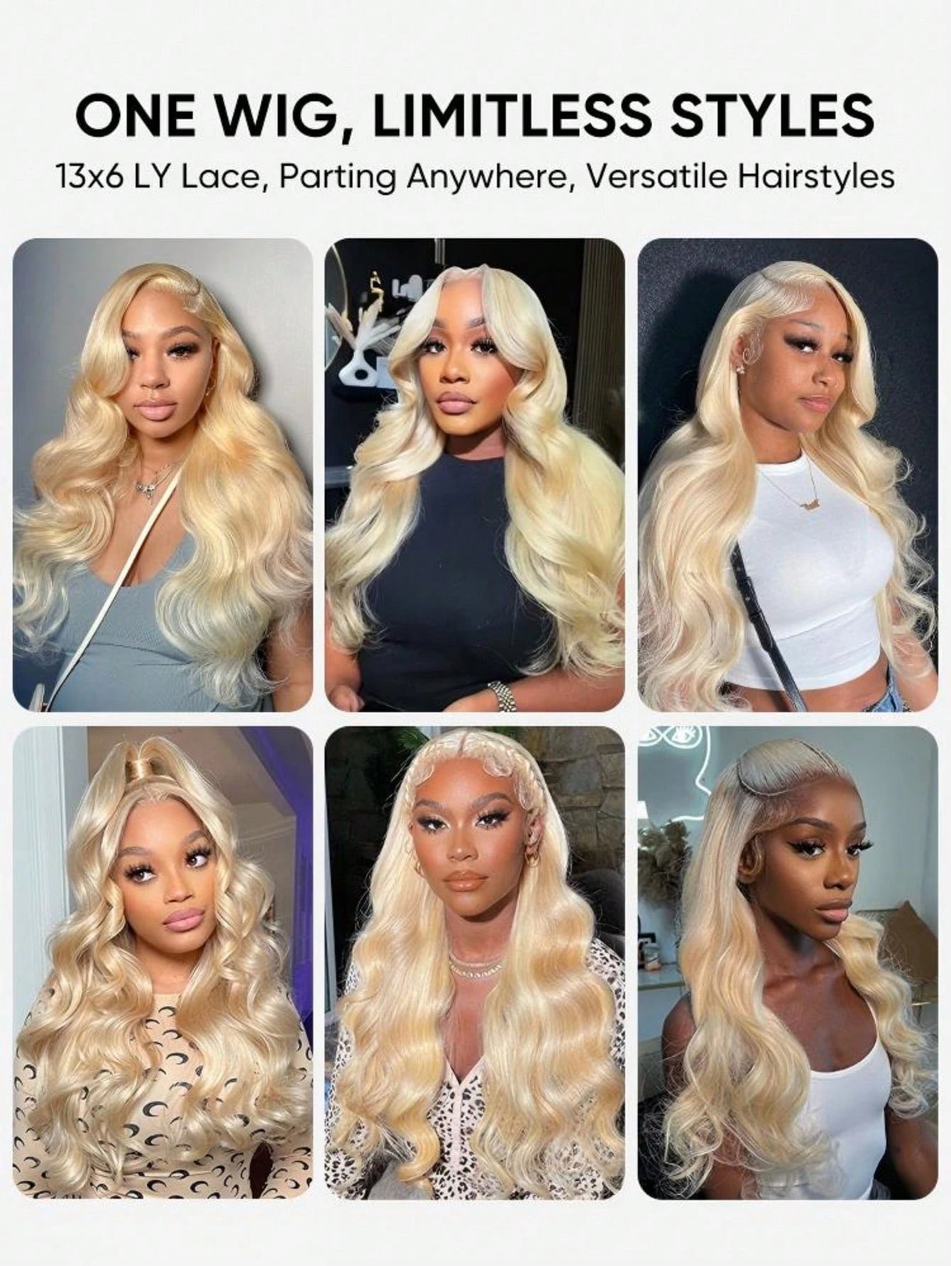 Uveous 613 Blonde Honey Blonde Brazilian Body Wave Human Hair Wig 13x4 13x6 HD Lace Front Wig 200% Density 5x5 Glueless Wig Transparent Lace Pre Plucked Natural Black Body Wave Human Hair Wig Natural
