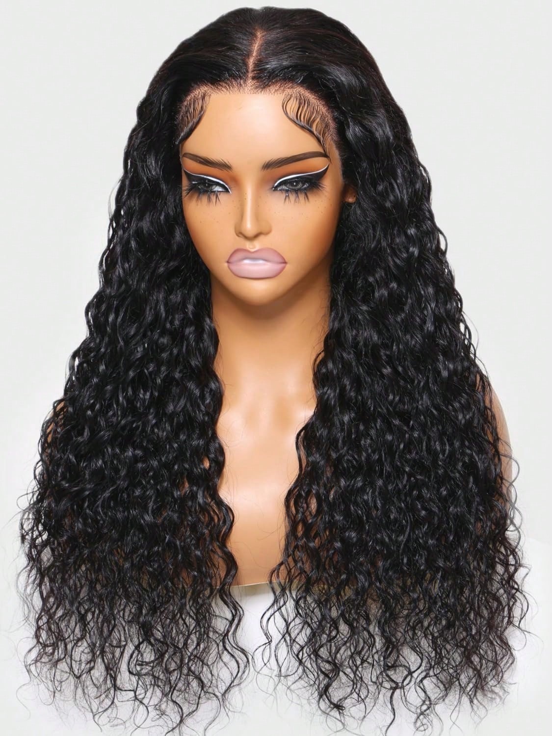 Uveous Human Hair Wigs Water Wave 5x5 Lace Bye Bye Knots Glueless Wigs Human Hair Pre Plucked Pre Cut With Baby Hair Put On And Go Wigs 20 Inches