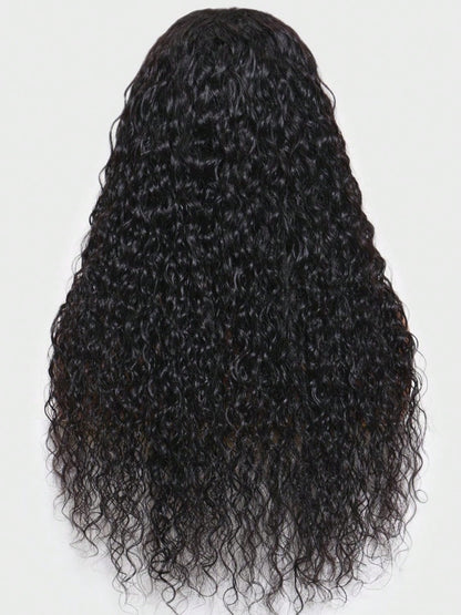 Uveous Human Hair Wigs Water Wave 5x5 Lace Bye Bye Knots Glueless Wigs Human Hair Pre Plucked Pre Cut With Baby Hair Put On And Go Wigs 20 Inches