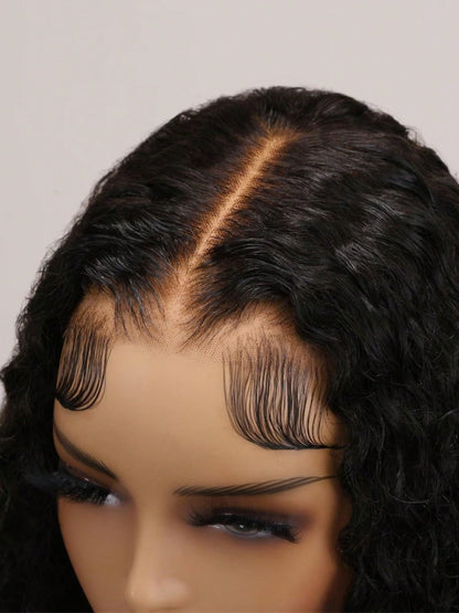 Uveous Human Hair Wigs Water Wave 5x5 Lace Bye Bye Knots Glueless Wigs Human Hair Pre Plucked Pre Cut With Baby Hair Put On And Go Wigs 20 Inches