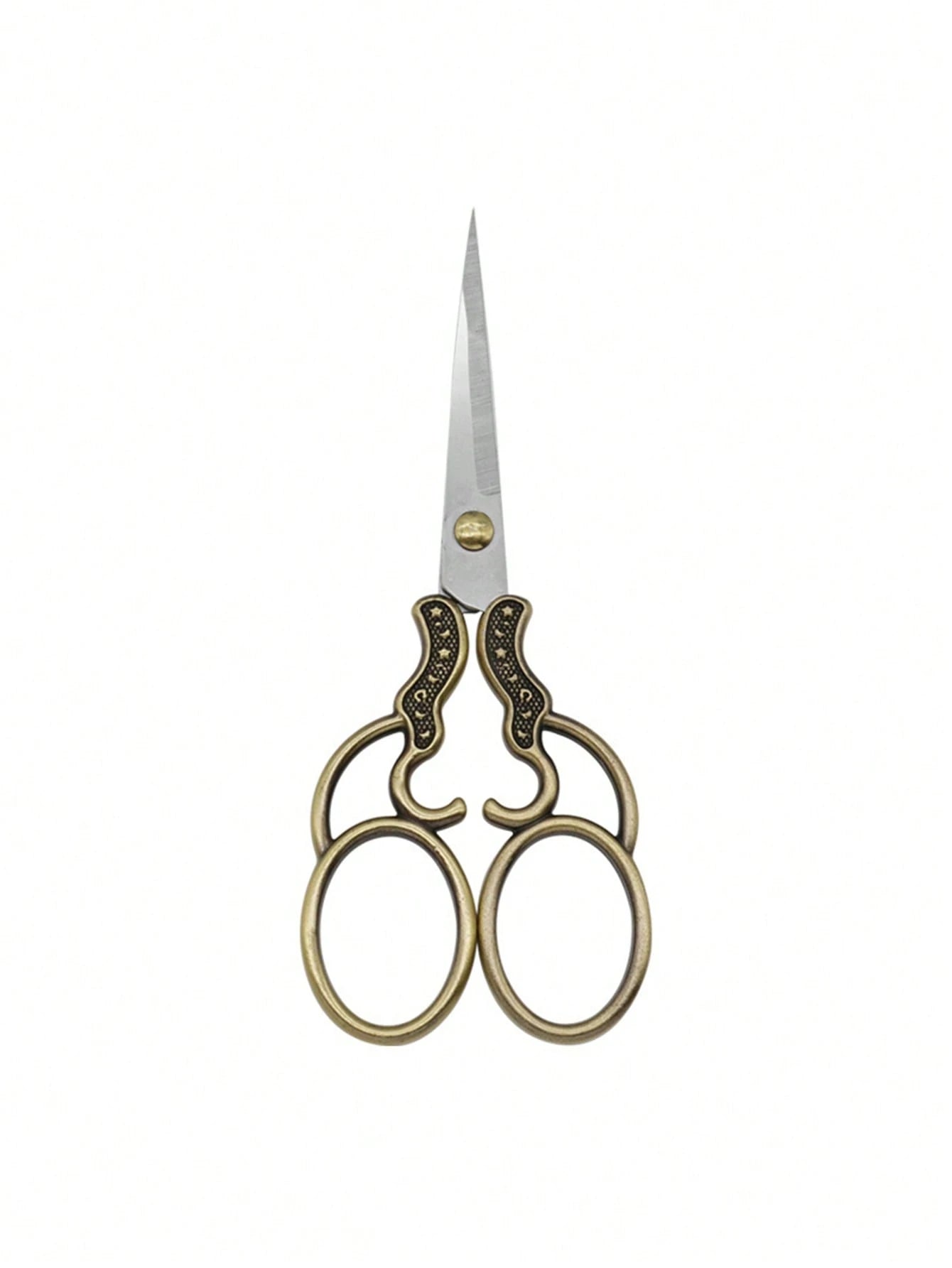 Vintage Copper-Plated Stainless Steel Scissors, With Storage Bag, Suitable For Thread Cutting, Embroidery And Sewing Crafts, Sewing Accessories, Craft Scissors, Beauty Tools Retro Small Scissors