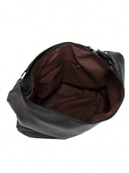 Vintage Tote Bag For Women, New Fashion  Large Capacity, Soft Leather, Versatile Commuter Bag