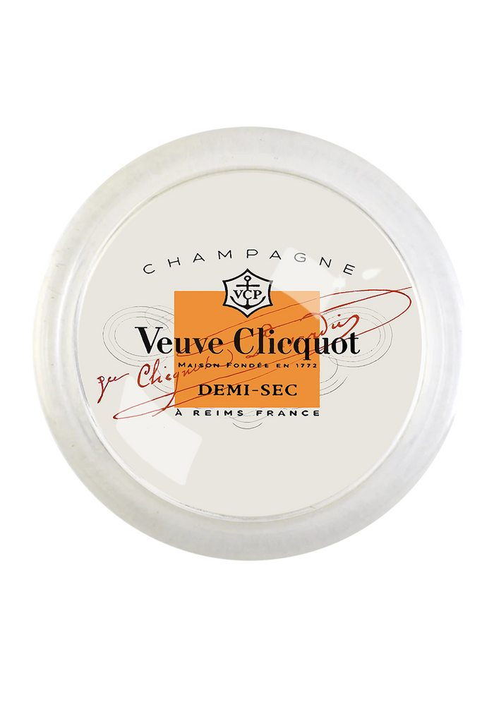 Vintage Veuve Clicquot Demi-Sec 4" Round Glass Coaster - Ben's Garden
