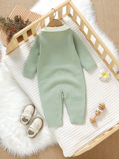 Vintaside Kids Baby Boy Cute White Autumn Colorblock Striped Knitted Jumpsuit,Newborn Unisex Baby Clothes For Holiday Fashionable Versatile Infant Romper Clothing