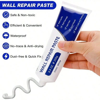 Wall Patching Compound, Wall Repair Paste, Waterproofing, Anti-Mildew, Anti-Humidity, White Wall Crack Repair And Hole Filling Putty, Wall Coating Paint