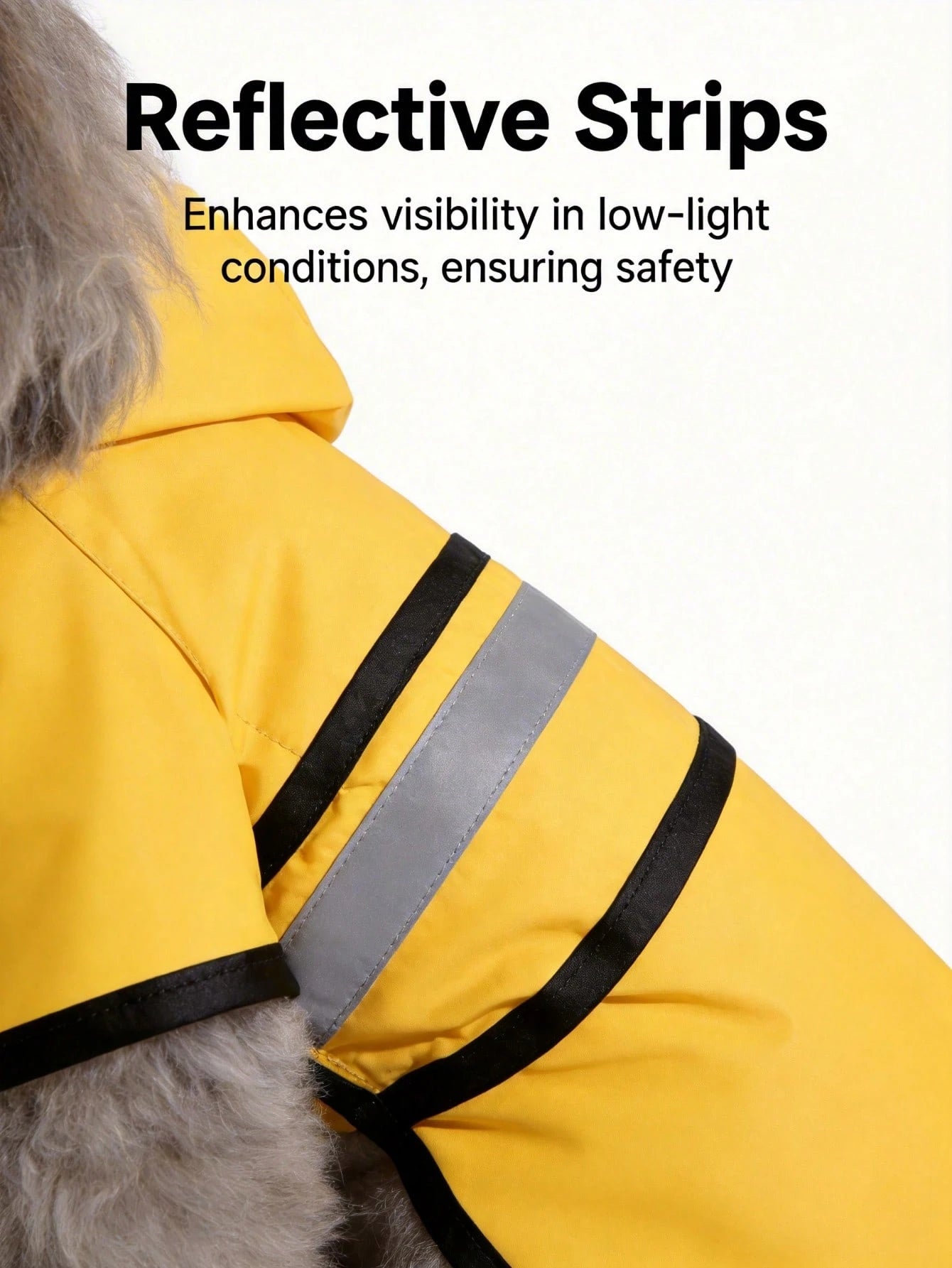 Waterproof Reflective Dog Raincoat With Leash Hole, Breathable Lightweight Pet Raincoat, Adjustable For Small, Medium And Large Dogs, All-Weather Outdoor