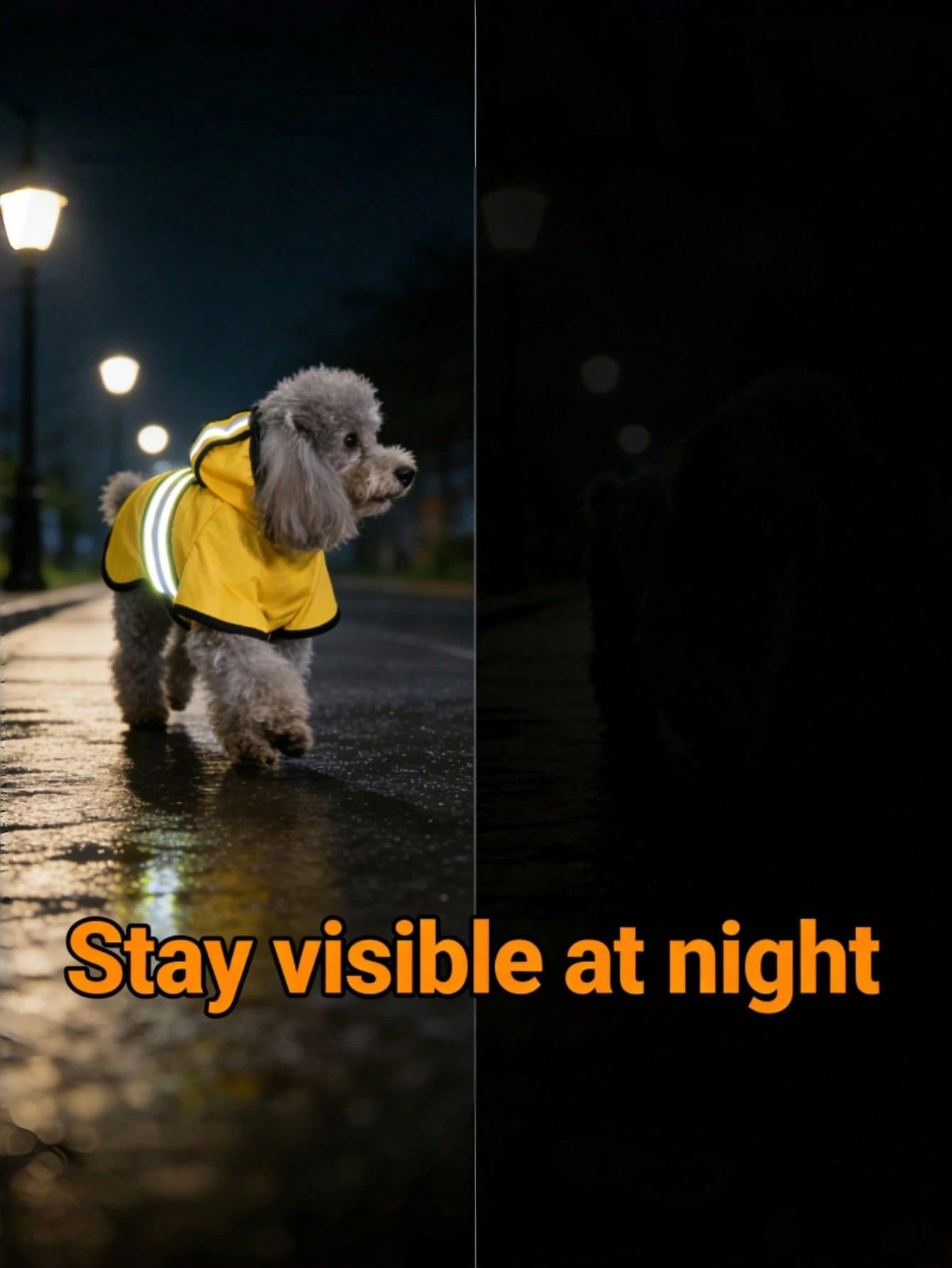 Waterproof Reflective Dog Raincoat With Leash Hole, Breathable Lightweight Pet Raincoat, Adjustable For Small, Medium And Large Dogs, All-Weather Outdoor