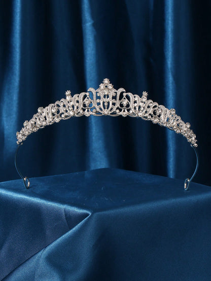 Wedding Tiaras And Crowns, Rhinestone Bridal Crown Princess Tiara Headpieces For Women And Flower Girls Birthday Prom Quinceanera