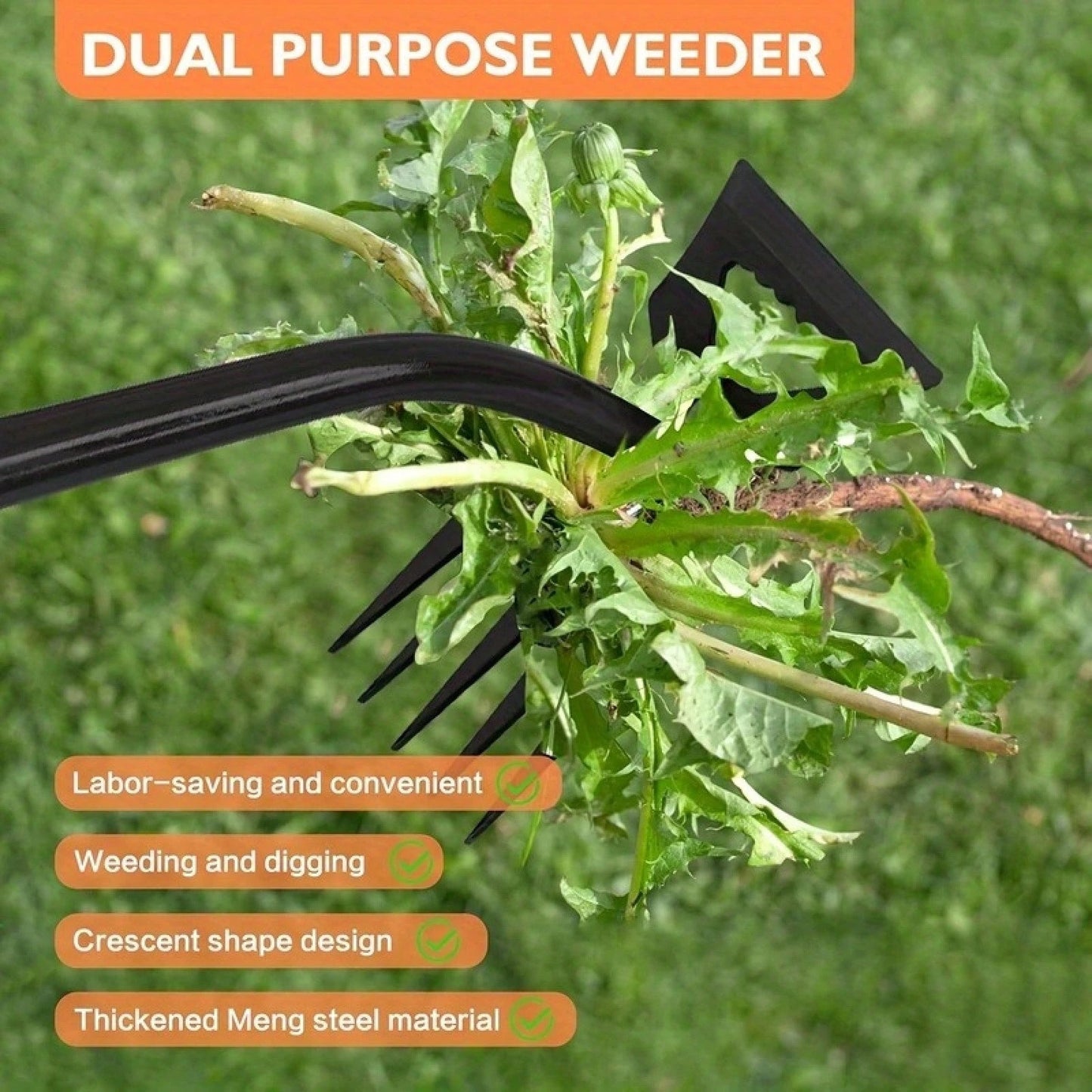 Weeder, Portable Gardening Weeder Easily Removes Weeds From The Roots, With An Ergonomic Handle, Suitable For Yards, Gardens, And Farms.
