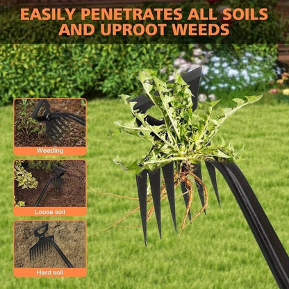 Weeder, Portable Gardening Weeder Easily Removes Weeds From The Roots, With An Ergonomic Handle, Suitable For Yards, Gardens, And Farms.