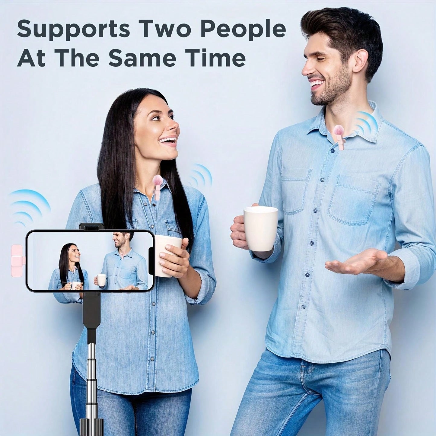 Wireless Lavalier Microphone Compatible With IPhone IOS Plug And Play Clip-On External Mini Lapel Lightning Microphone Compatible With IPhone Clip-On Microphone For Video Interview Vlog Microphone, Mi