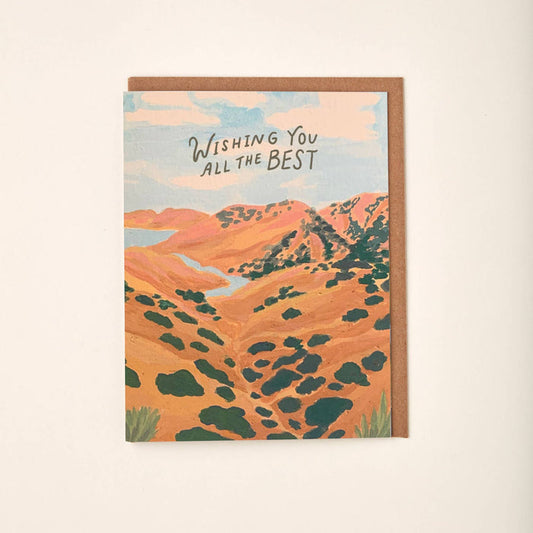 Wishing You All The Best California Western Landscape Card