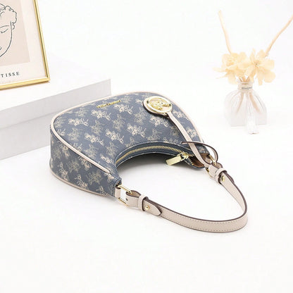 Women New Autumn‑Winter Armpit Baguette Half‑Moon Bag, Niche Versatile Dumpling‑Style Single Shoulder Crossbody Handbag For Daily Casual