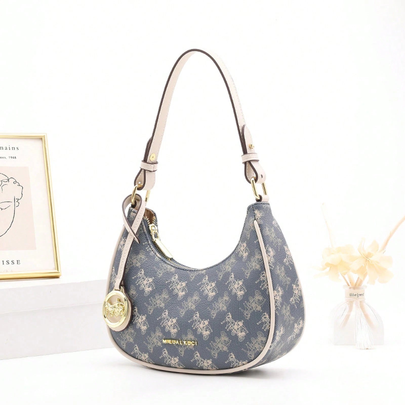 Women New Autumn‑Winter Armpit Baguette Half‑Moon Bag, Niche Versatile Dumpling‑Style Single Shoulder Crossbody Handbag For Daily Casual