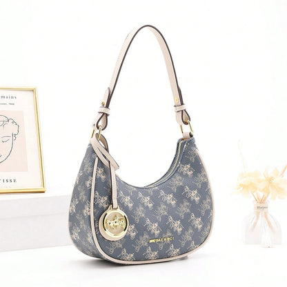 Women New Autumn‑Winter Armpit Baguette Half‑Moon Bag, Niche Versatile Dumpling‑Style Single Shoulder Crossbody Handbag For Daily Casual