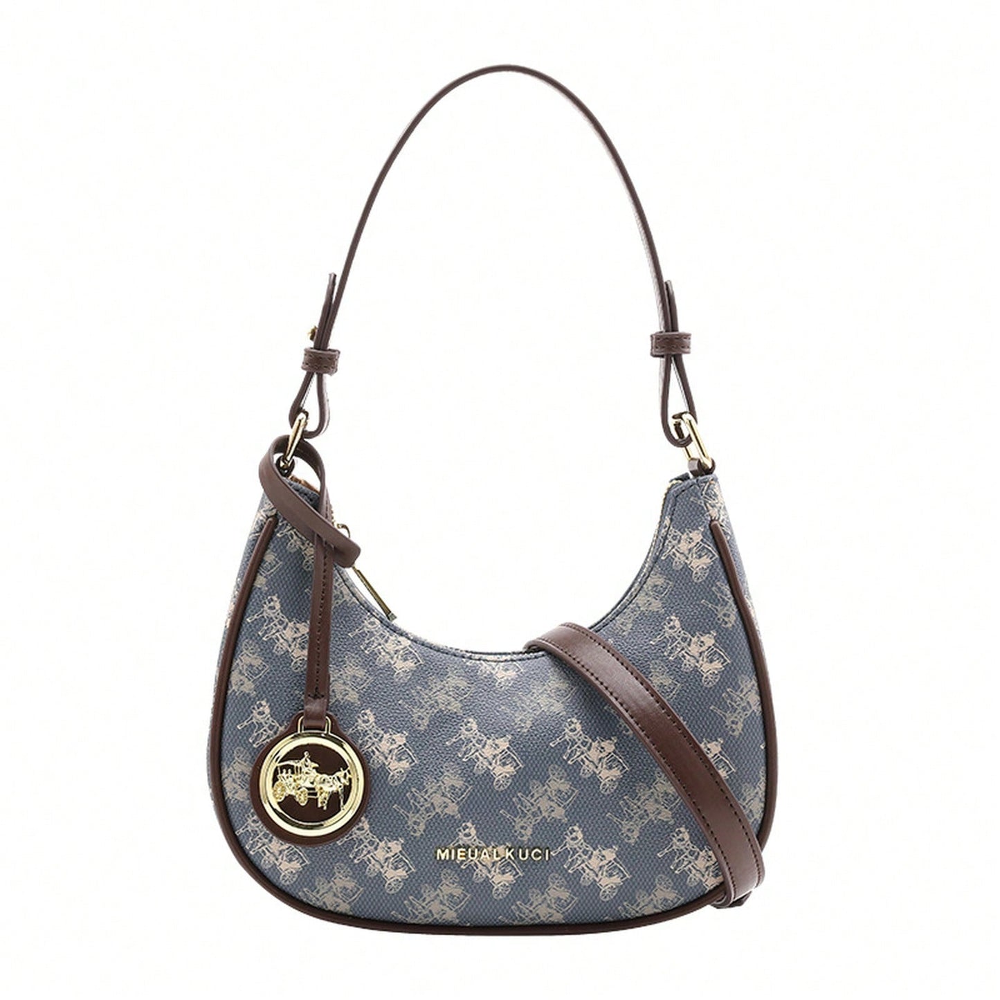 Women New Autumn‑Winter Armpit Baguette Half‑Moon Bag, Niche Versatile Dumpling‑Style Single Shoulder Crossbody Handbag For Daily Casual