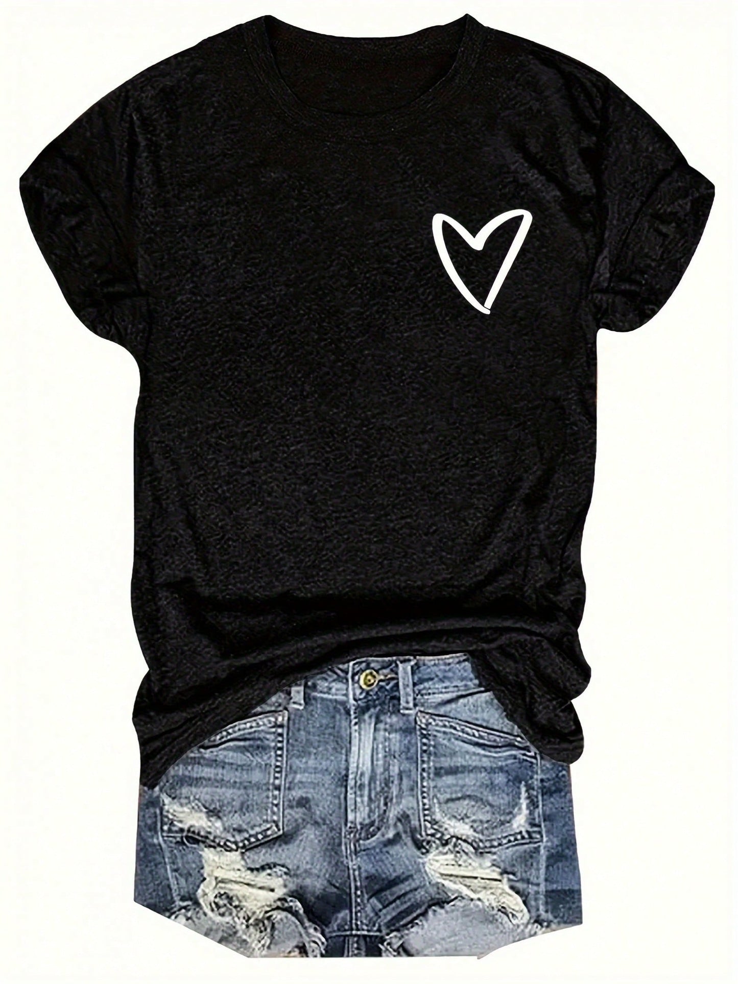 Women's "Be Your Own Kind Of Beautiful" Print Front And Back T-Shirt, Casual Short Sleeve Top, Women's Clothing
