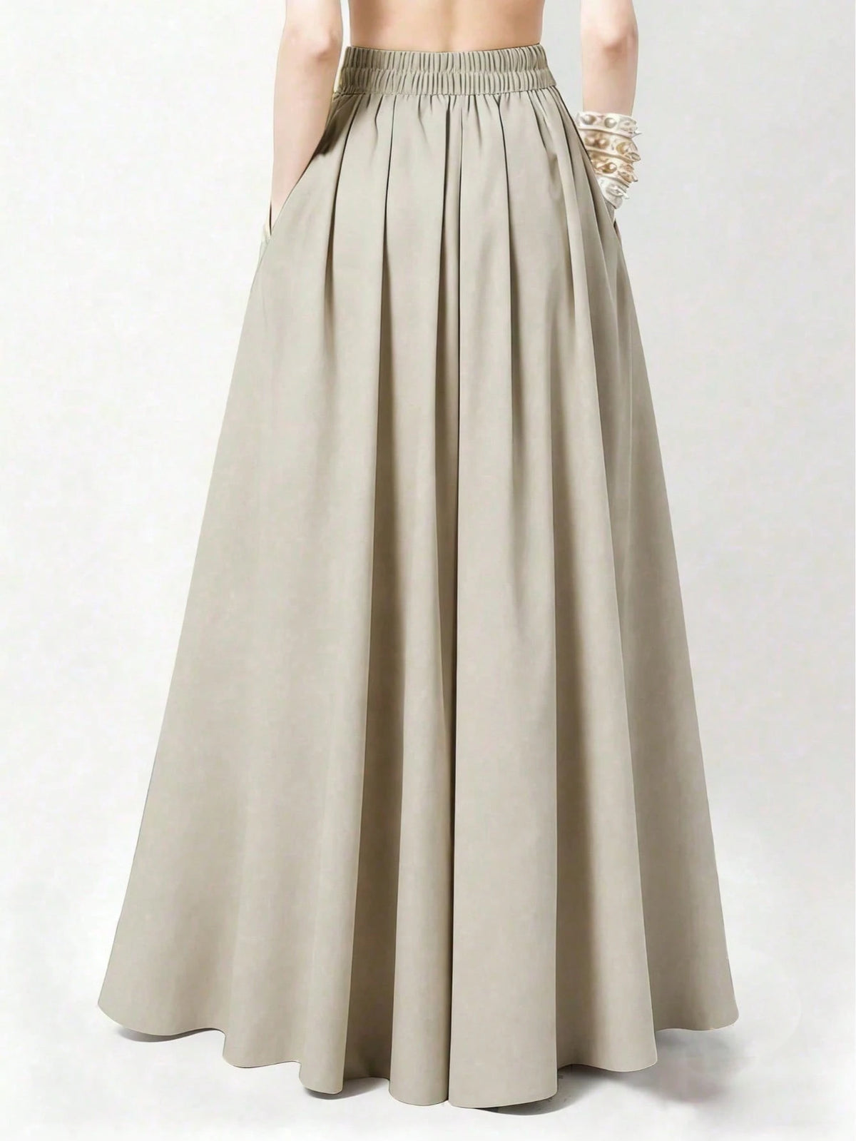 Women's Casual Solid Color Skirt, Summer Spring