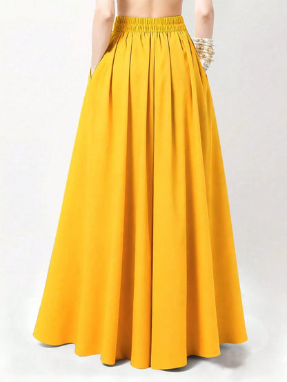 Women's Casual Solid Color Skirt, Summer Spring