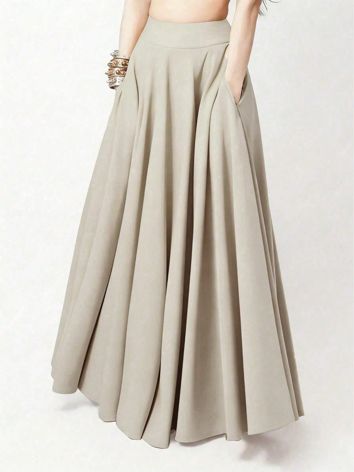 Women's Casual Solid Color Skirt, Summer Spring
