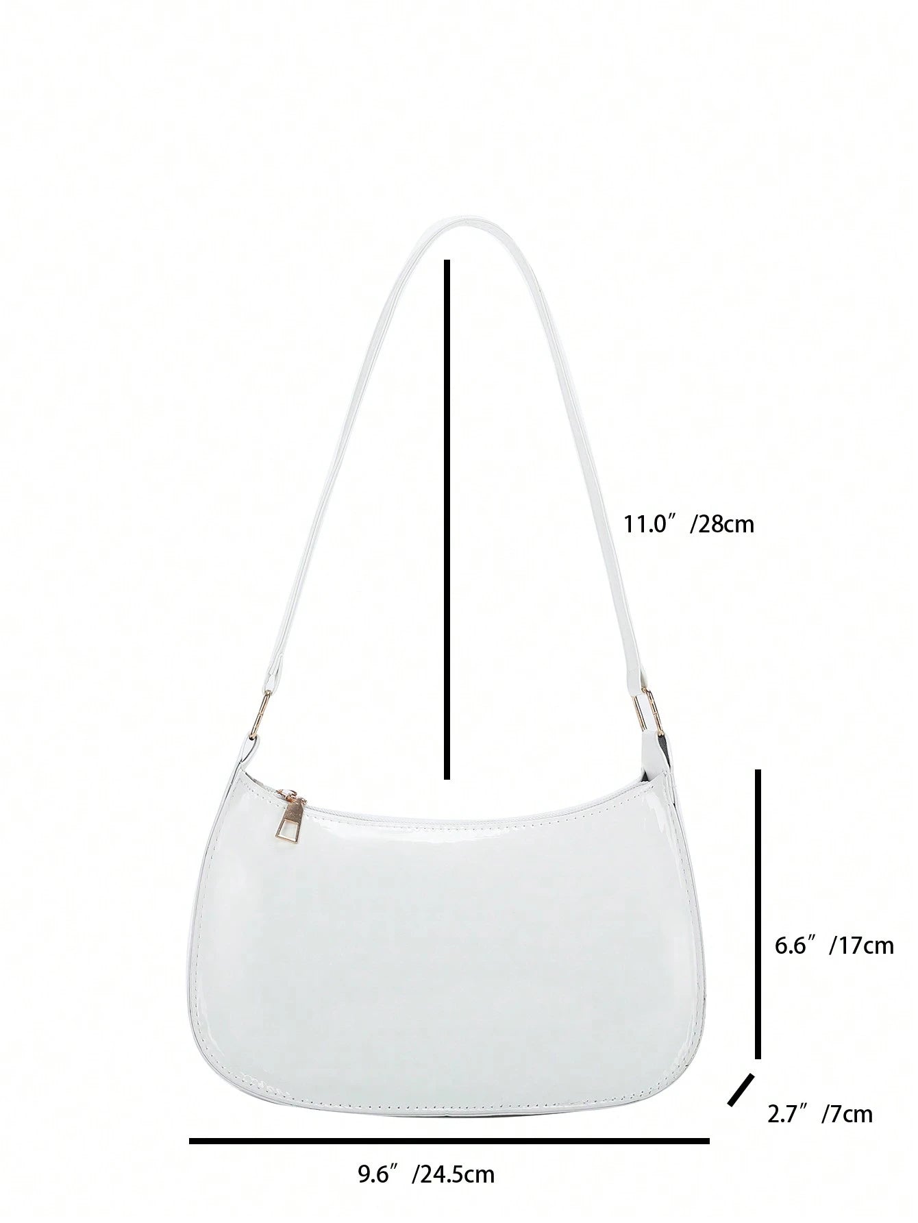 Women's Chic Minimalist Style Shoulder Bag, Purple