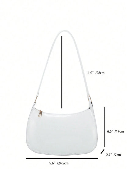 Women's Chic Minimalist Style Shoulder Bag, Purple