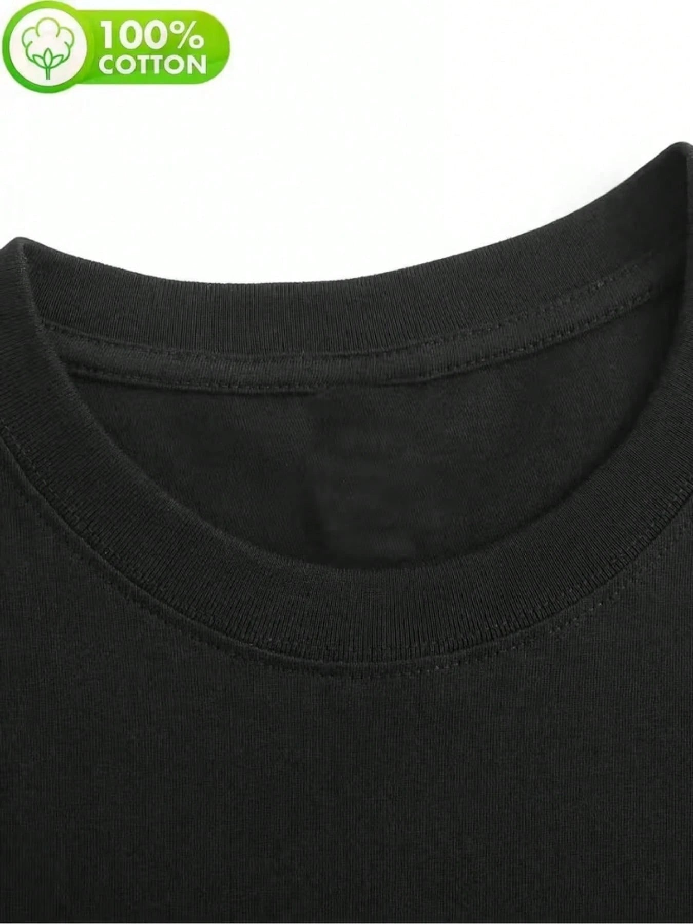 Women's Dirty Hippie Print Black T-Shirt| Casual Round Neck, Lightweight Fabric, Machine Washable, Suitable For Spring/Summer/Autumn, Ideal For Daily