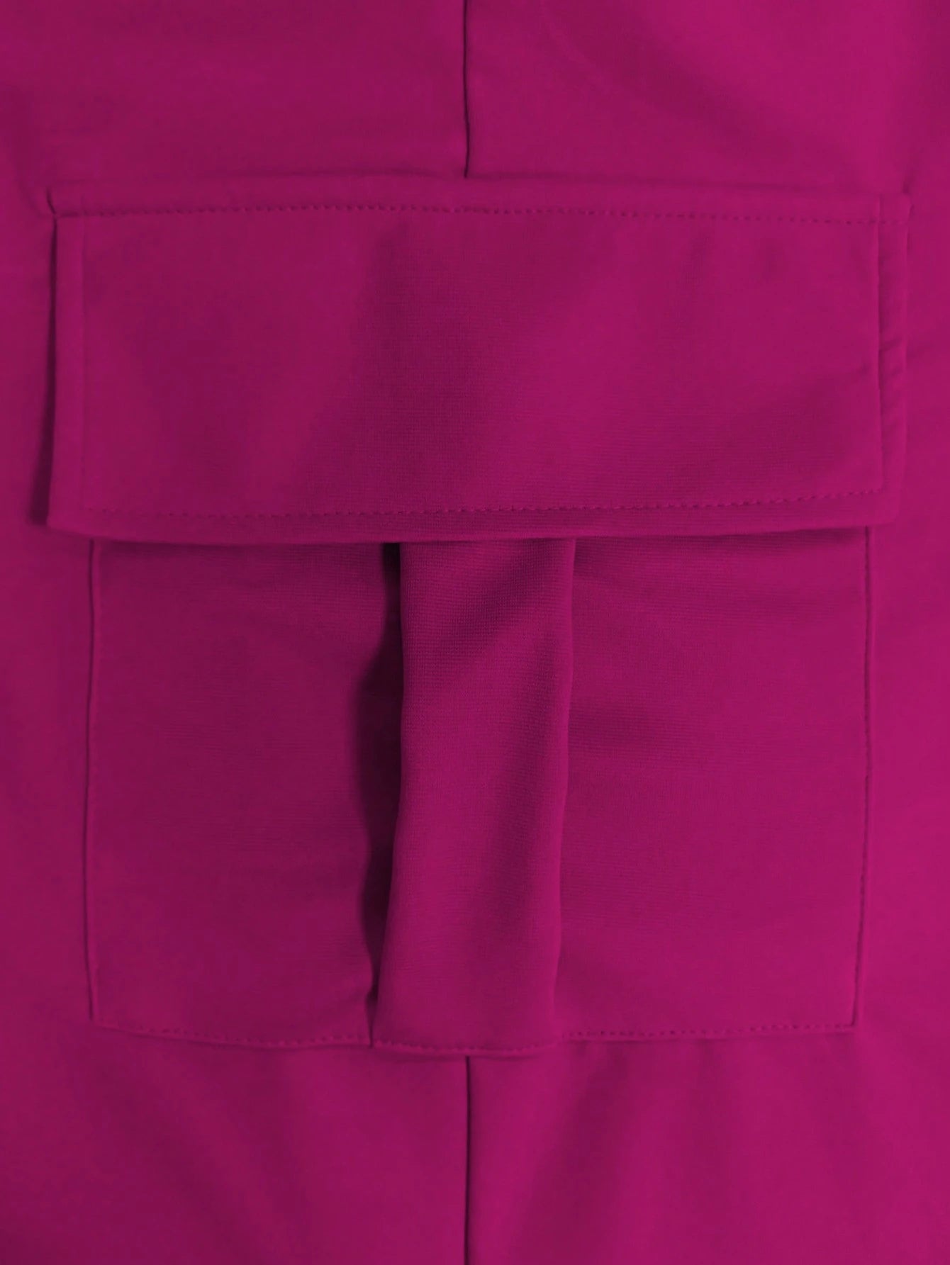 Women's Fashion Elegant Solid Color Casual Pocket Elastic Waist Drawstring Cargo Pants Spring