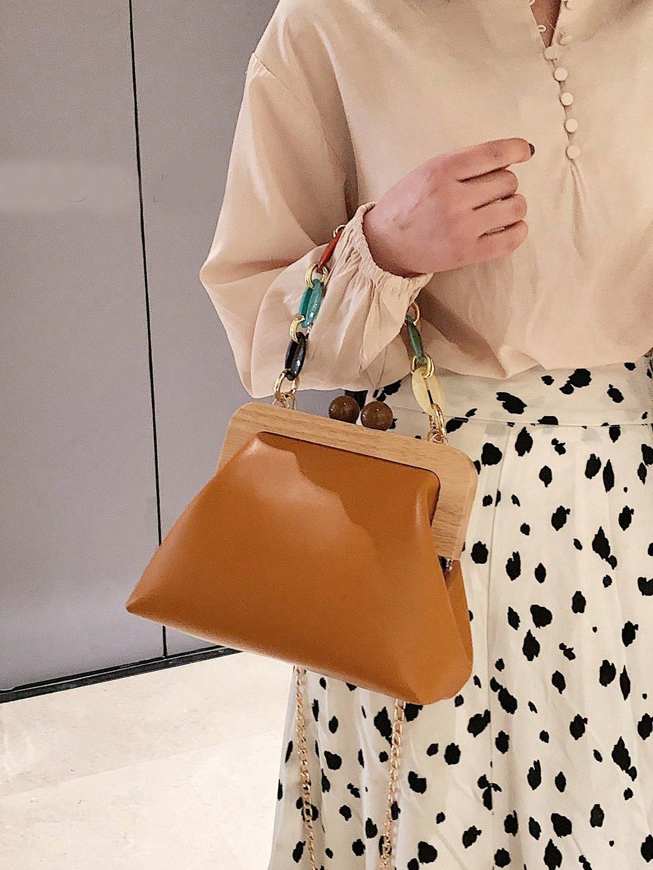Women's Fashion Striped Faux Leather Crossbody Shell Bag, Elegant Shoulder Bag, Suitable For Dating, Shopping, Commuting And Work