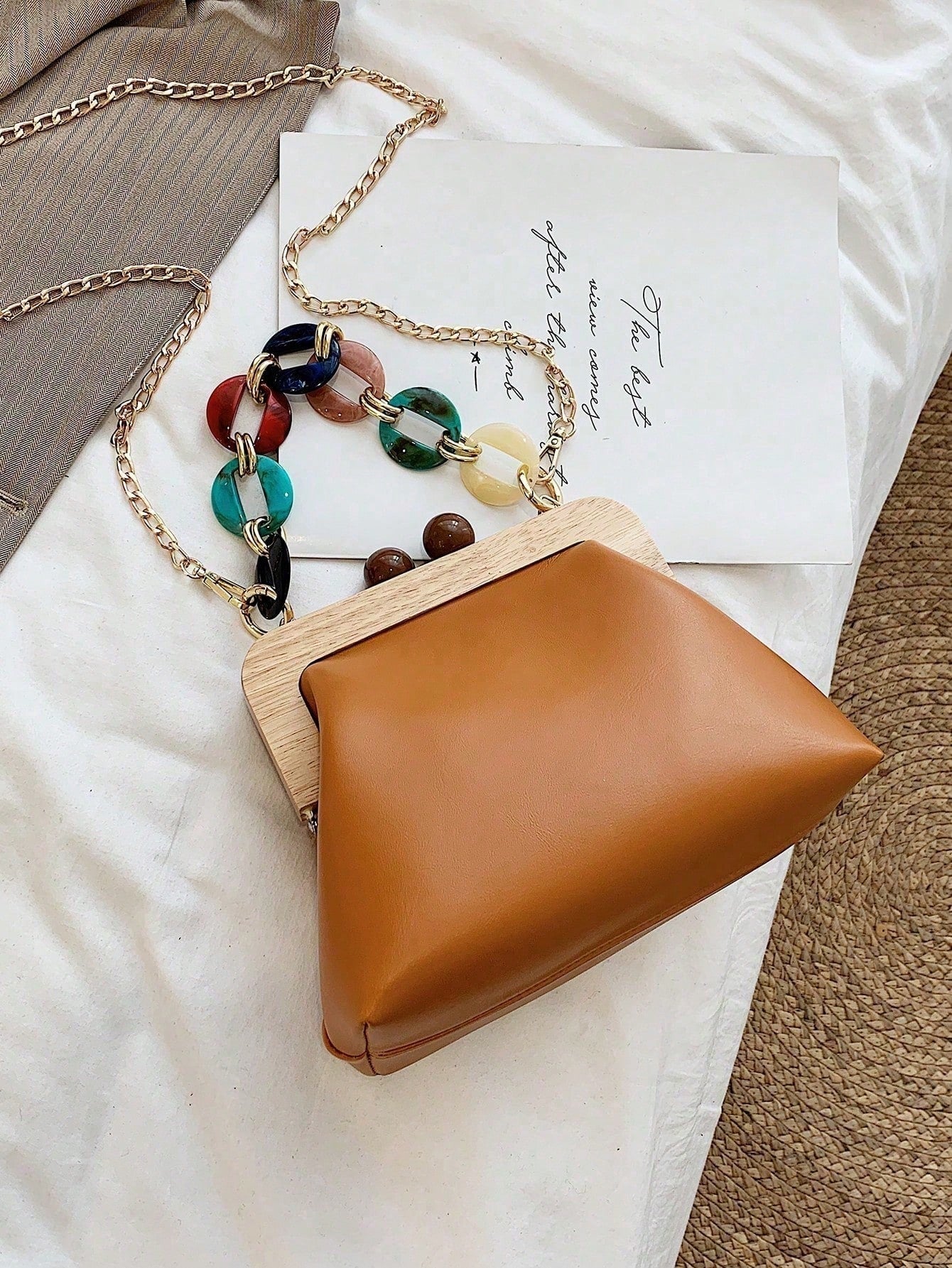 Women's Fashion Striped Faux Leather Crossbody Shell Bag, Elegant Shoulder Bag, Suitable For Dating, Shopping, Commuting And Work