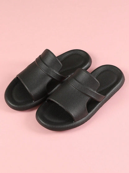 Women's Fashionable, Wear-Resistant And Soft Plastic Summer Slippers,Beach Outfits