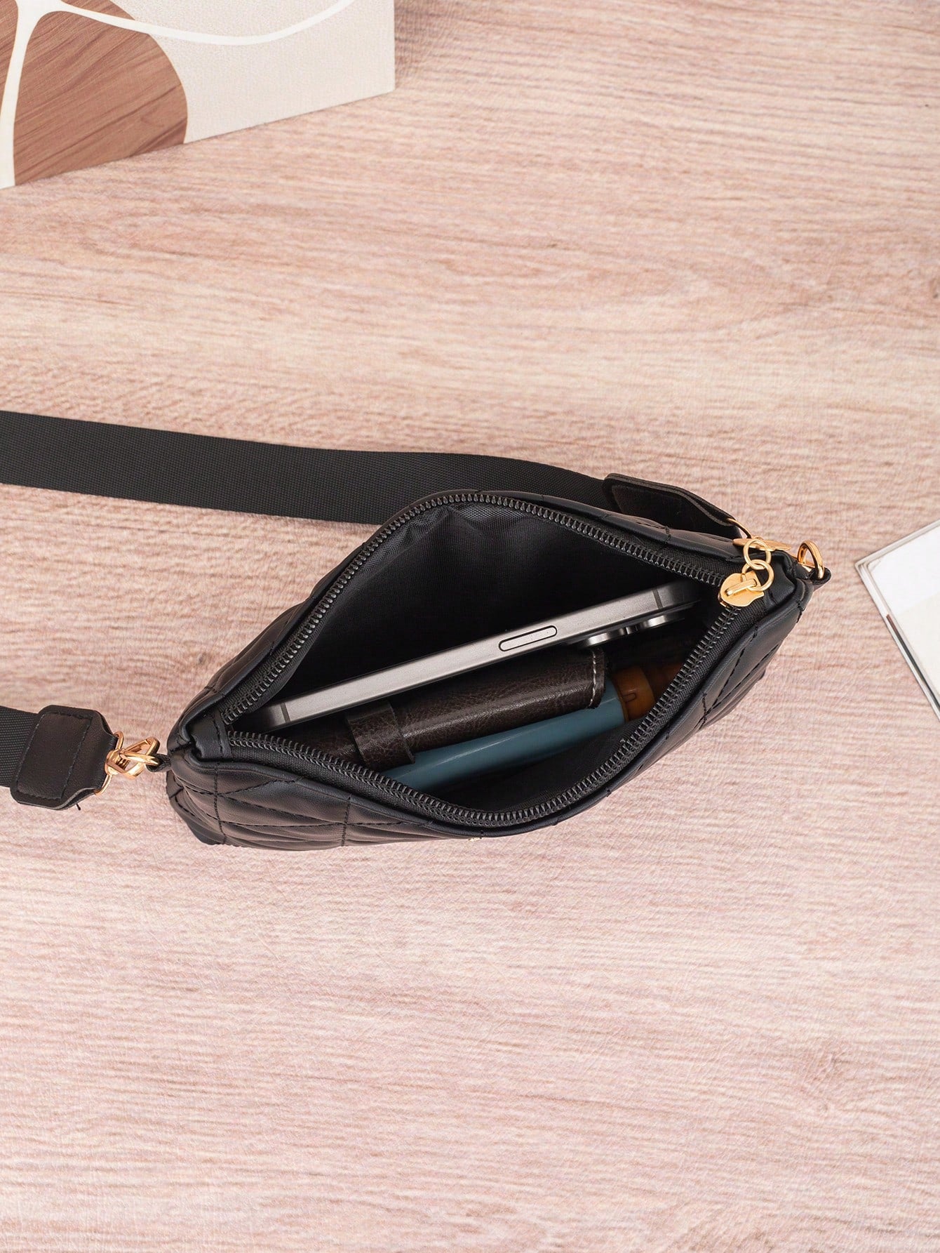 Women's New Rhombus Pattern Shoulder Bag, Fashion Versatile Elegant Travel Compact Lightweight Handbag
