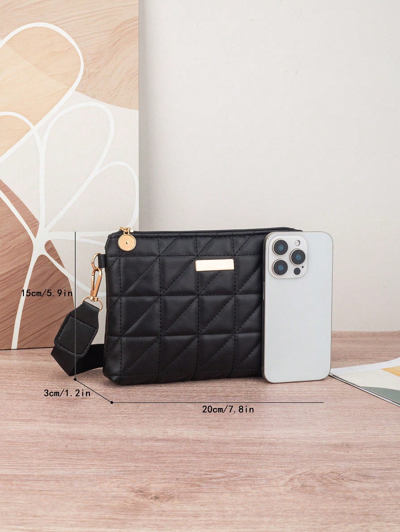Women's New Rhombus Pattern Shoulder Bag, Fashion Versatile Elegant Travel Compact Lightweight Handbag