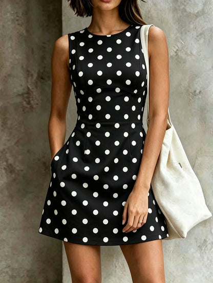 Women's New Spring/Summer Pale Yellow Waist-Cinching Sleeveless Casual Vacation Holiday Daily Elegant Party Short Dress