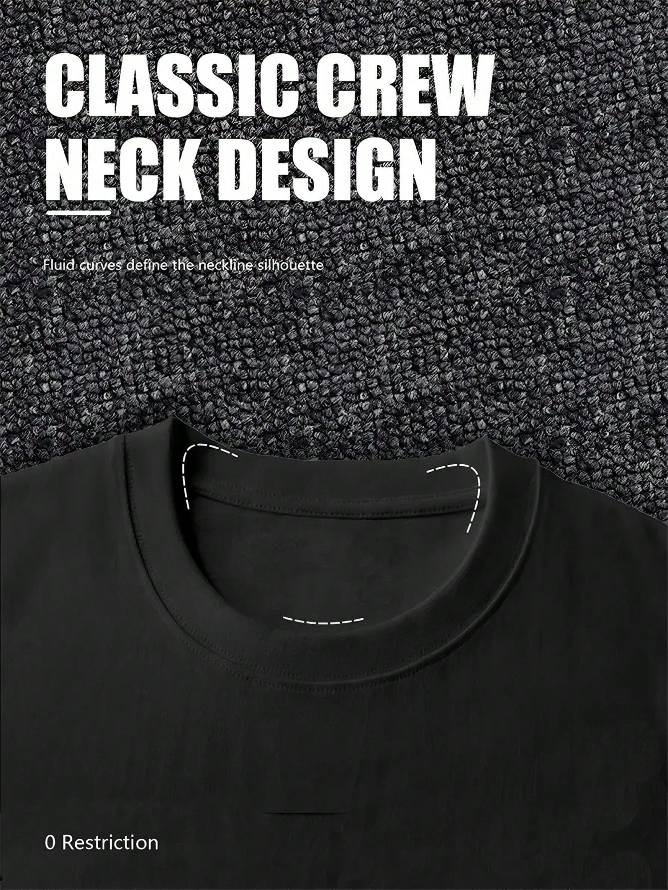 Women'S Plus-Size Black Cotton T-Shirt, Suitable For Everyday Wear, Machine Washable, Comfortable Top, Suitable For Year-Round Wear And Casual Style